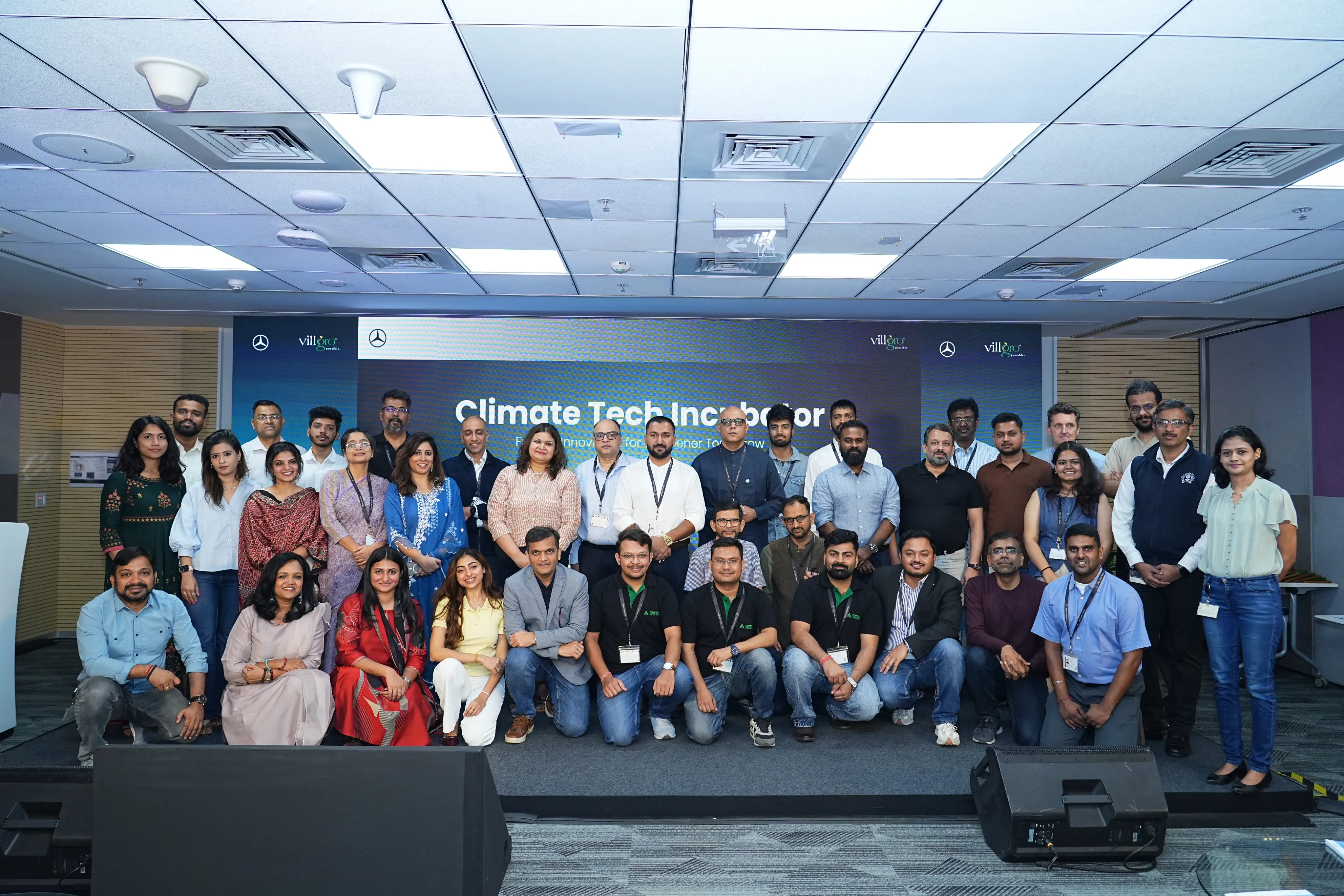 The Climate Tech Incubator 1.0 cohort and organisers at Demo Day